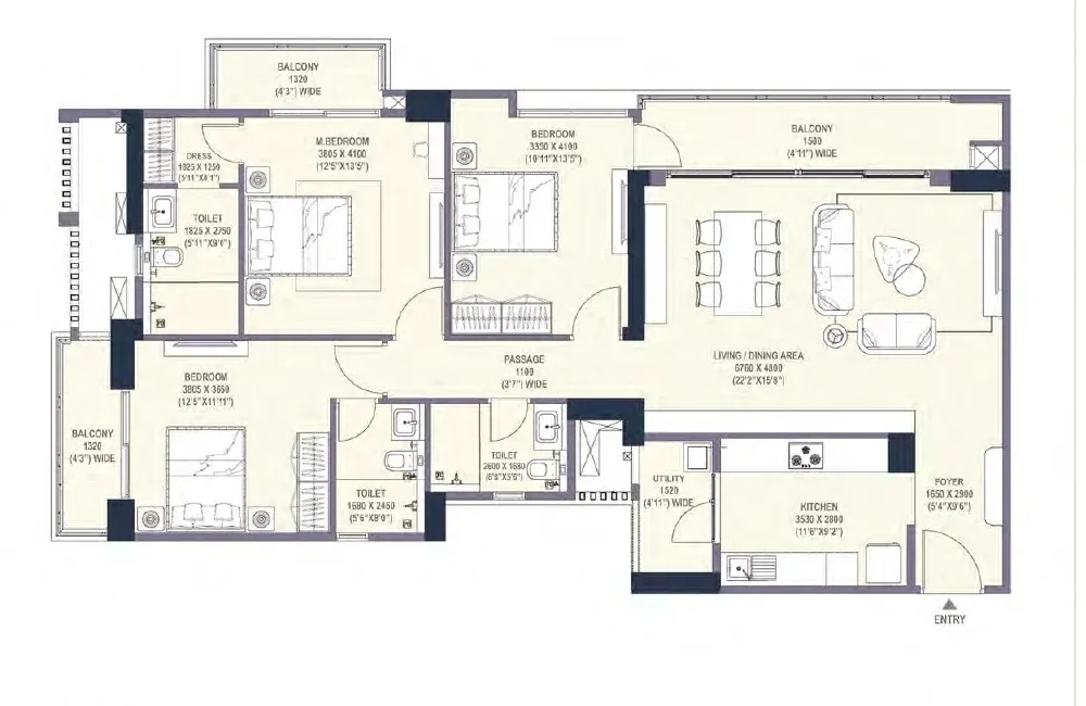 Urban-Oasis-3bhk-3t-2122sqft-floor-plan