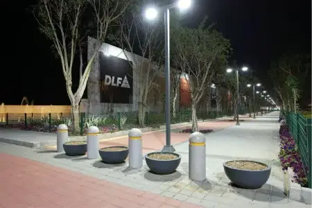 dlf-privana-west-illuminated-promenade-night